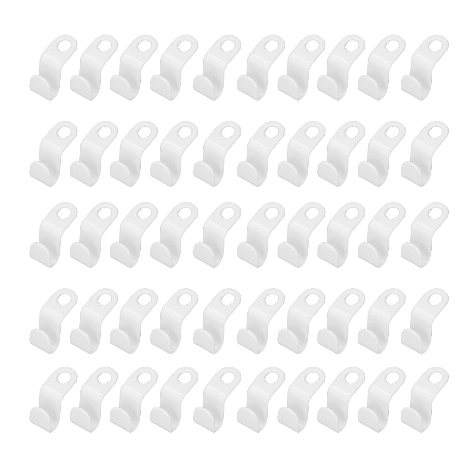 Zaczep do wieszaka na ubrania, solidne narzędzie do łączenia t-shirtów, płaszczy, do organizacji, biały, gruby, 50 sztuk
