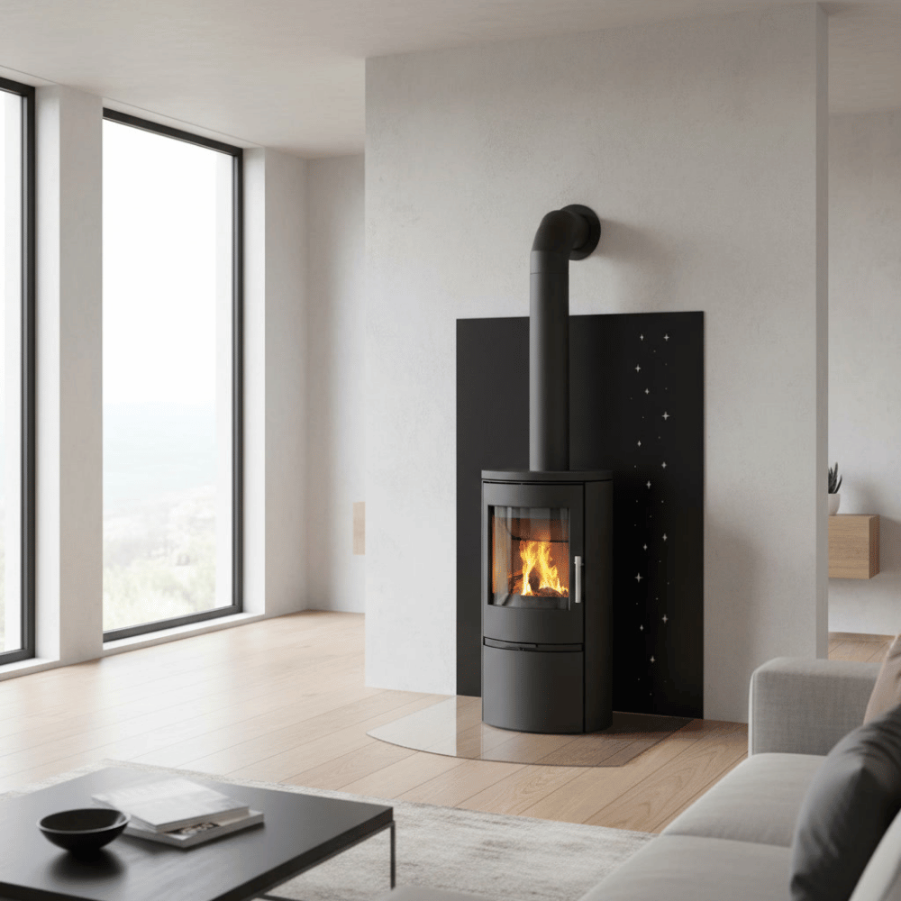 Plaque de protection murale déco étoiles acier isolant Delvar l.81 x H.100 cm Edilinox - 2