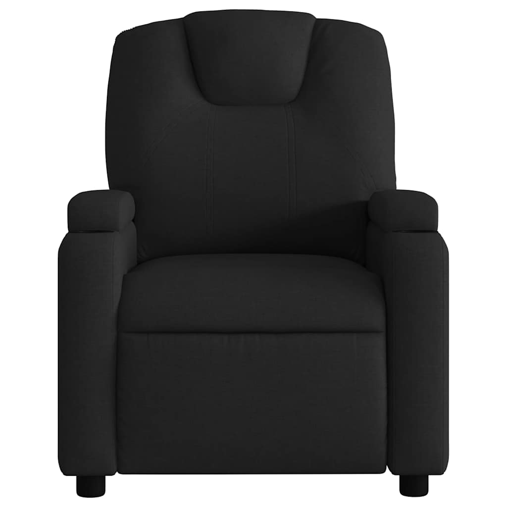 Fauteuil de Salon，Chaise，Fauteuil inclinable de massage en tissu noir - 7
