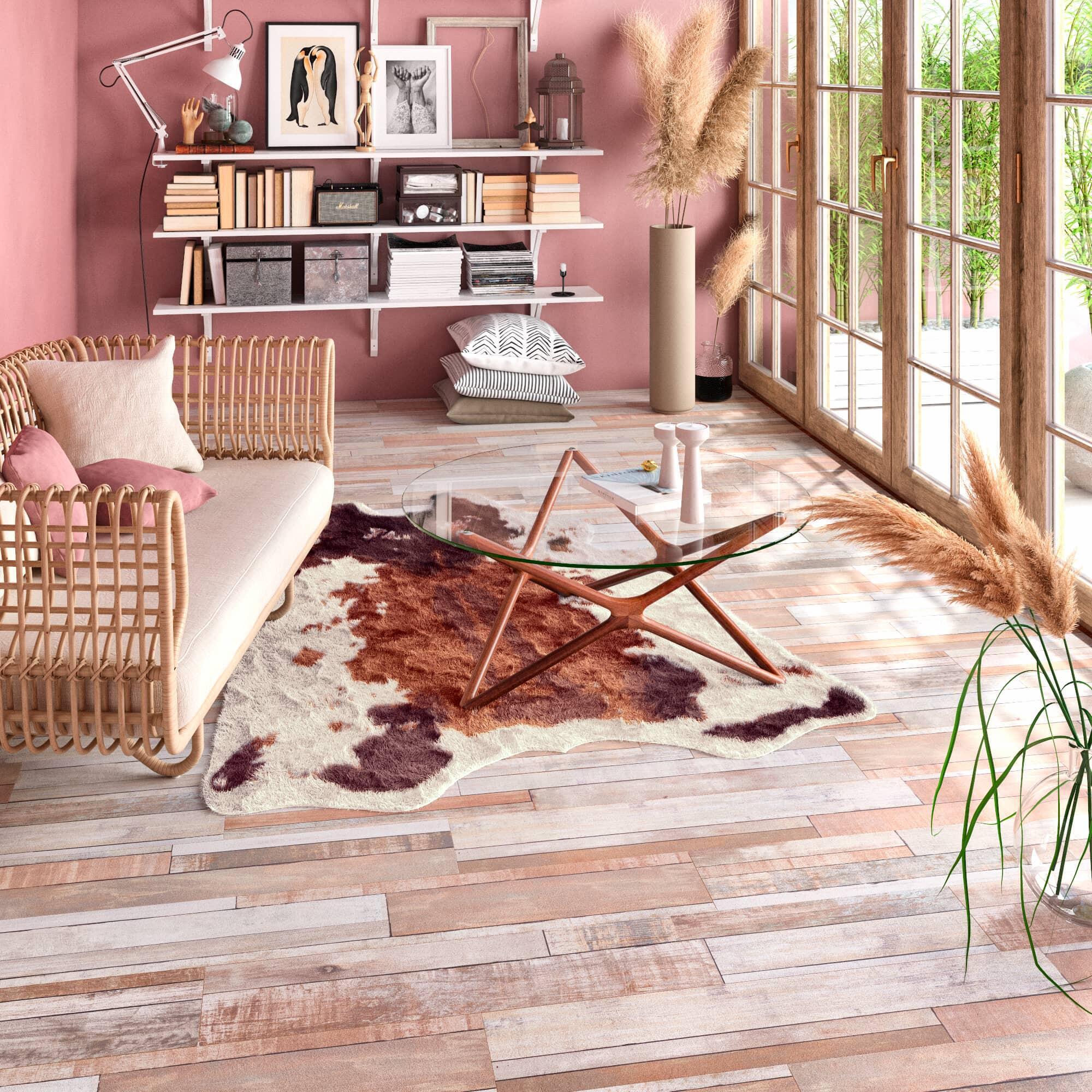 Tapis multicouleur irrégulier, l.150 x L.200 cm Emilie - 4