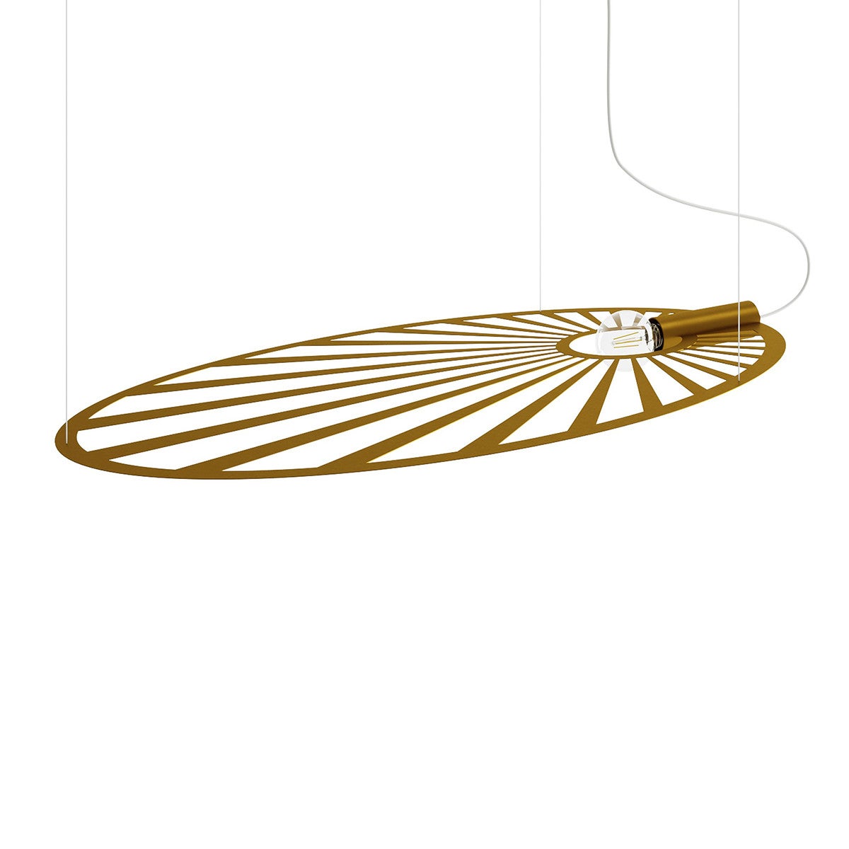 Lampa wisząca Lehdet złota 1xE27x15W wym: 150 x 110 x 80 cm metal Thoro Lighting