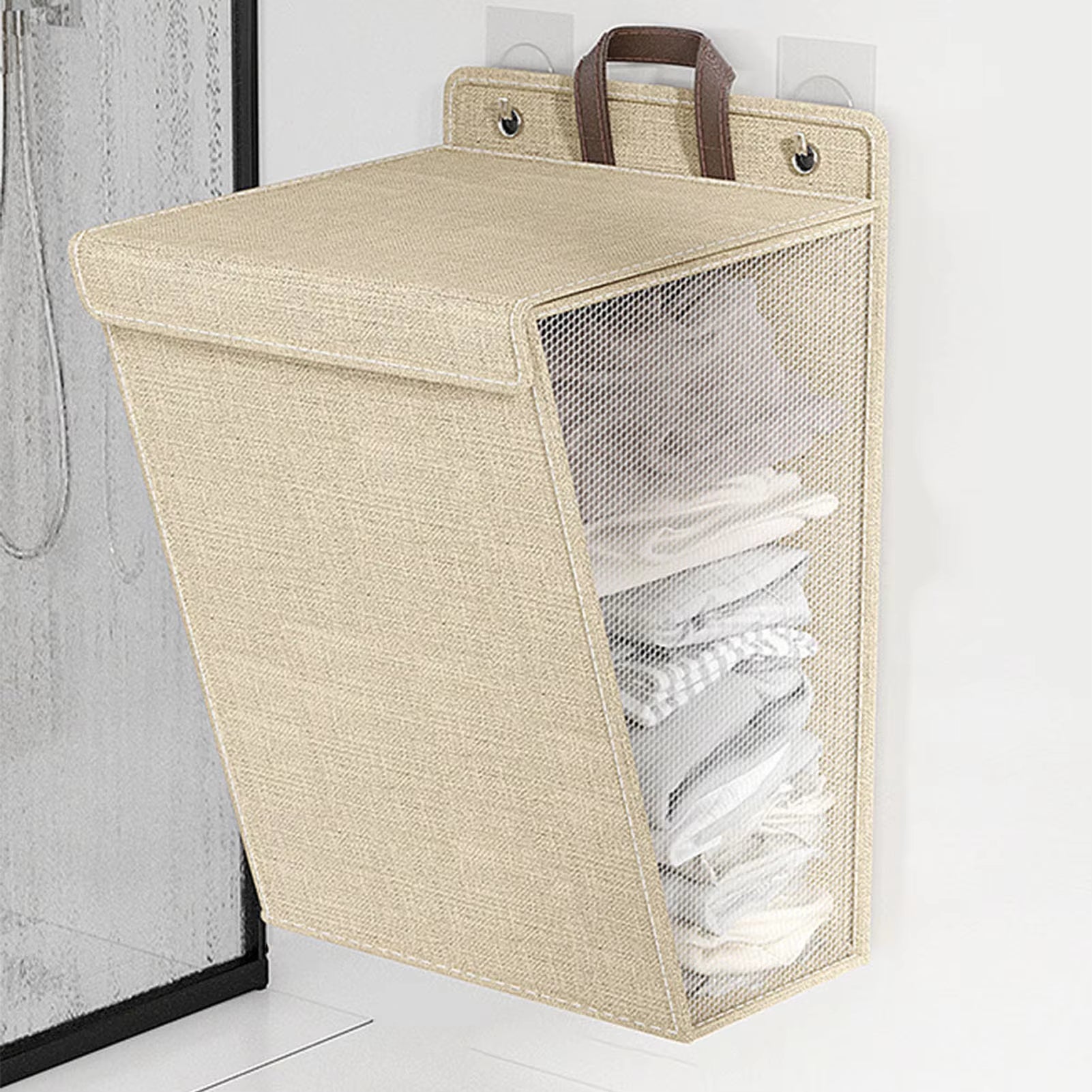 ERROLVES®Panier à Linge Pliable-Bac à Linge en Bambou - Maison