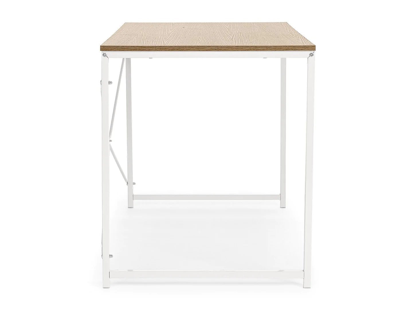 Bureau urbain industriel structure métal blanc 120x60xh.70 cm - 4