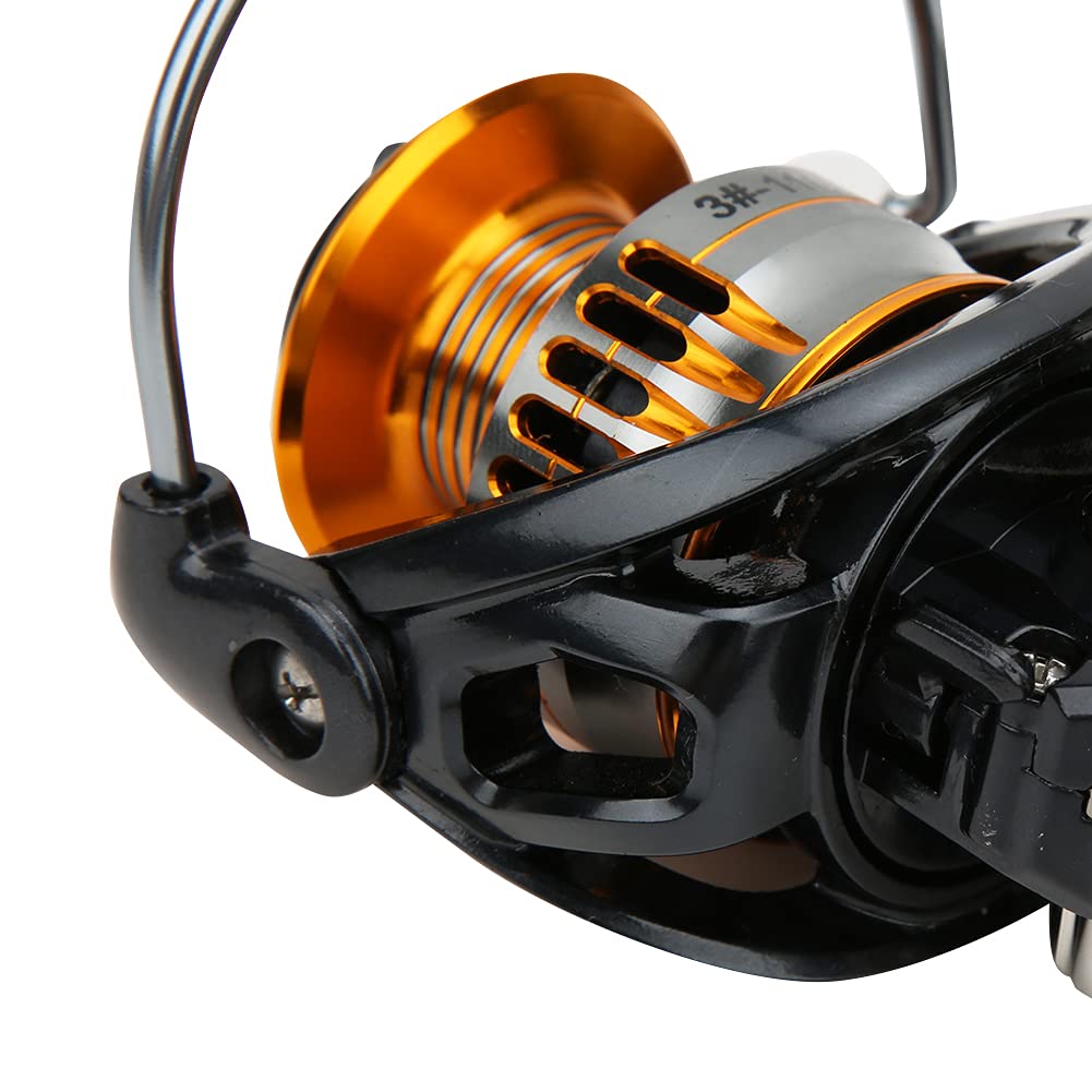 LeftRight Mulinello da pesca in metallo intercambiabile con esche per pesci Ruota per lancio ad alta velocità (FBE2000) - 5