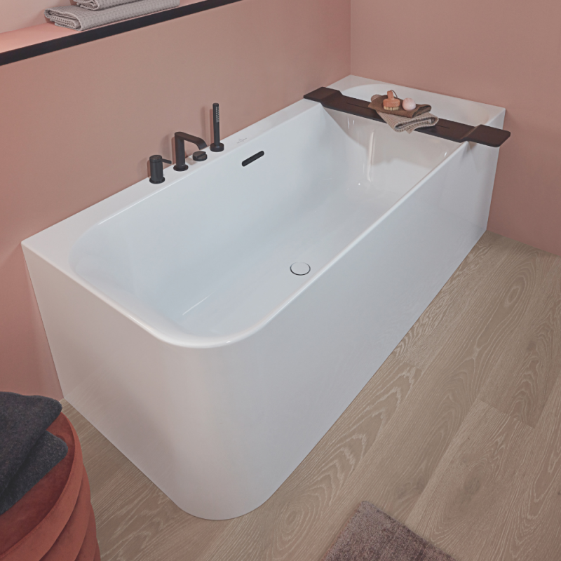 Baignoire semi-îlot d'angle VILLEROY & BOCH Loop & Friends version droite - 5