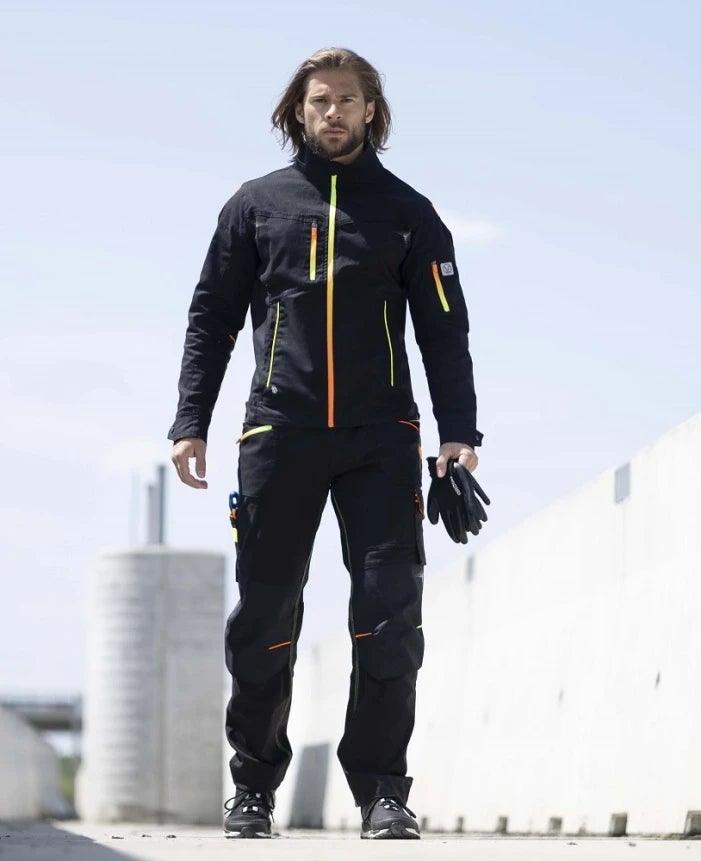 Ade Neon Chaqueta trabajo elástica hombre ARDON CREATRON - negro/neón - S ...