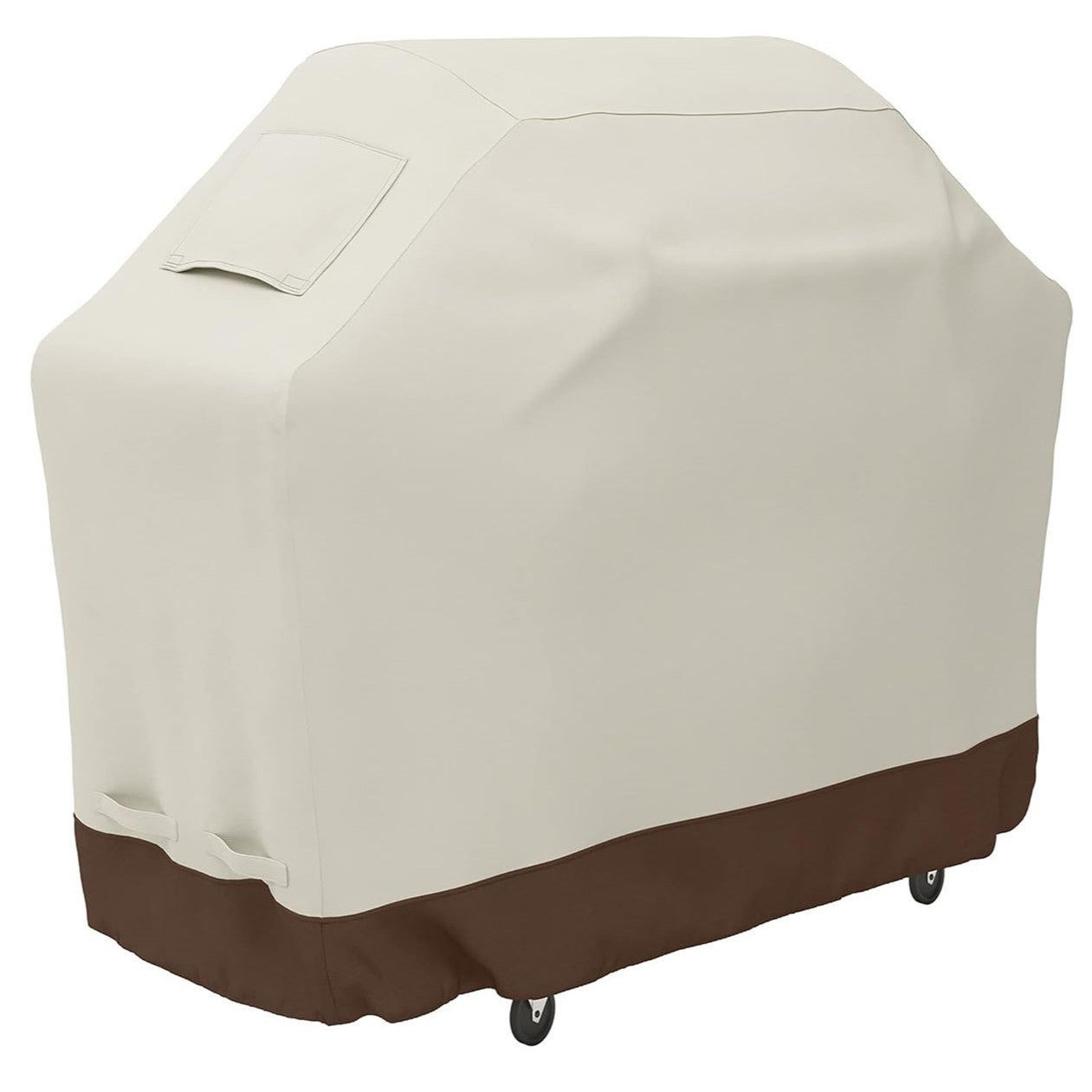 Pokrowiec na grilla ogrodowego, 152 x 66 x 127 cm, tkanina Oxford 420D, beżowo-jasnobrązowa.