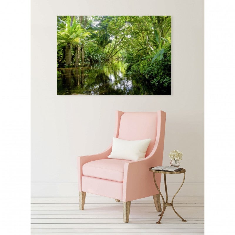 Tableau toile XXL en kit Foret Tropicale 130 x 90 cm - Toile textile sans PCV - Tableau grand format fabriqué en France par Scenolia - 3