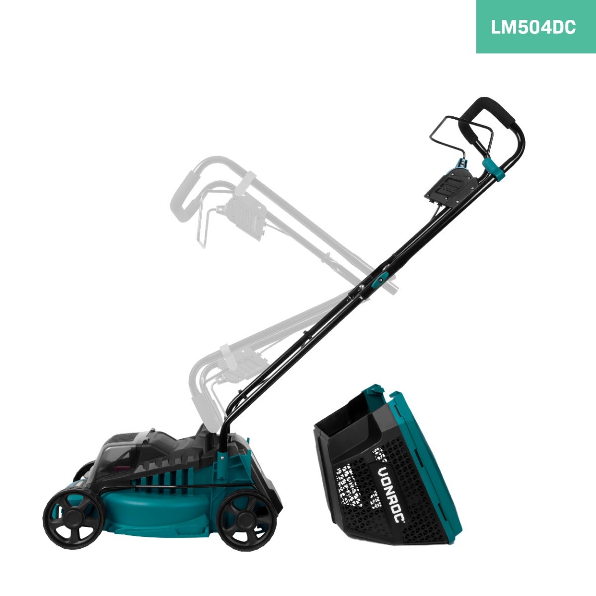 Tondeuse à gazon sans fil VONROC 40V - Sans balais à charbon - 33cm – Hauteur de coupe réglable – Sans batterie, ni chargeur - 4