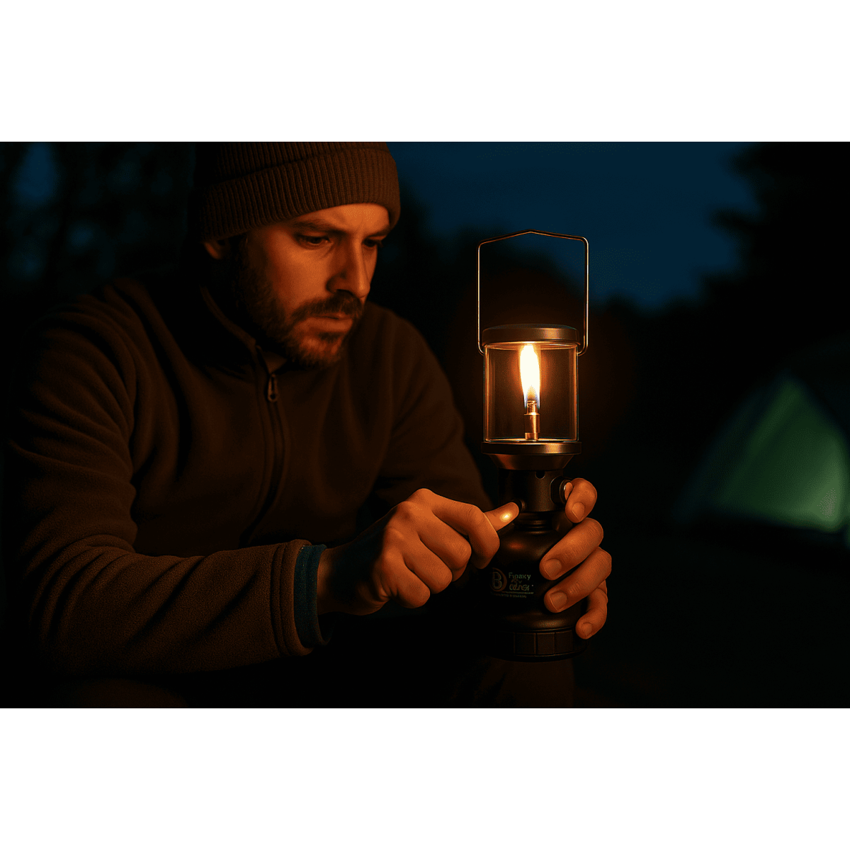 Lâmpada de gás 1100W Ignição Piezo Shell Aço - Candeeiro de Campismo Ao Ar Livre Cartucho de gás Butano 190g Perfuráveis INTEC - 8