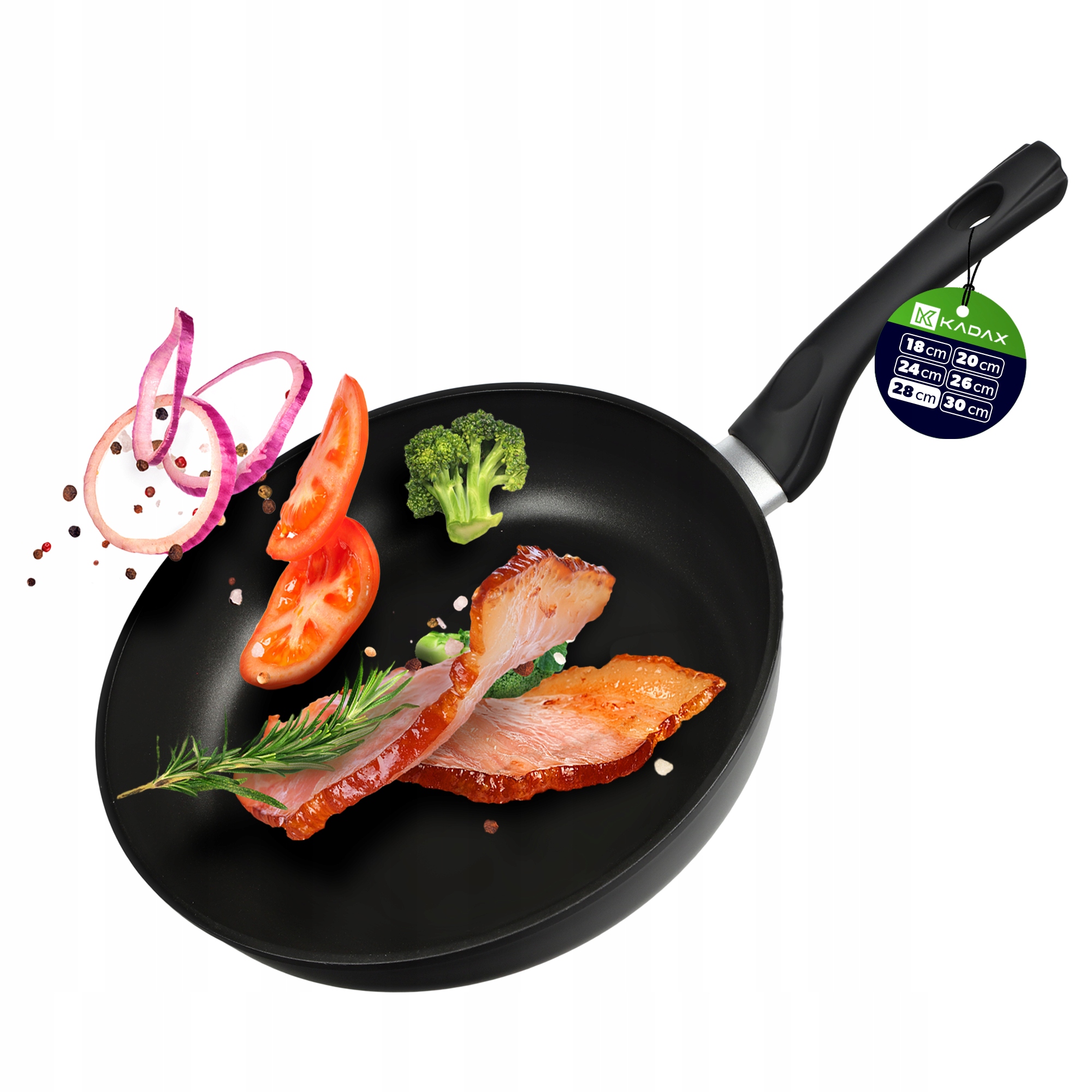 PATELNIA INDUKCJA GAZ 28 cm NIEPRZYWIERAJĄCA NON-STICK DO SMAŻENIA DUŻA
