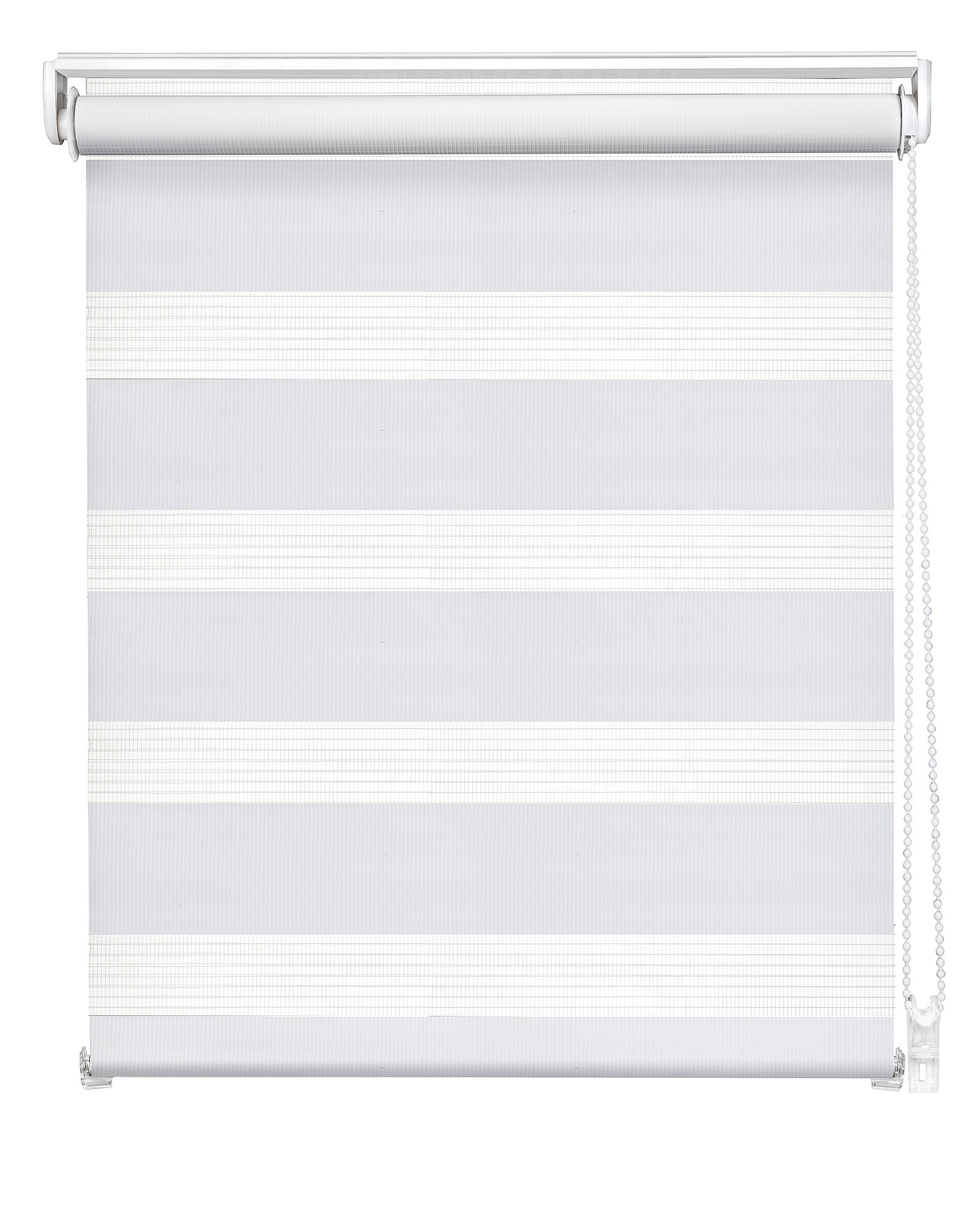 Easydeco - estor enrollable noche y día mini con opción easyfix sin necesidad taladro blanco 52 x 190 cm