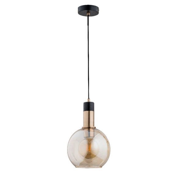 Lampa wisząca Maya czarna 1xE27x15W minimalistyczna wym: 90 x 20 x 20 cm metal Alfa