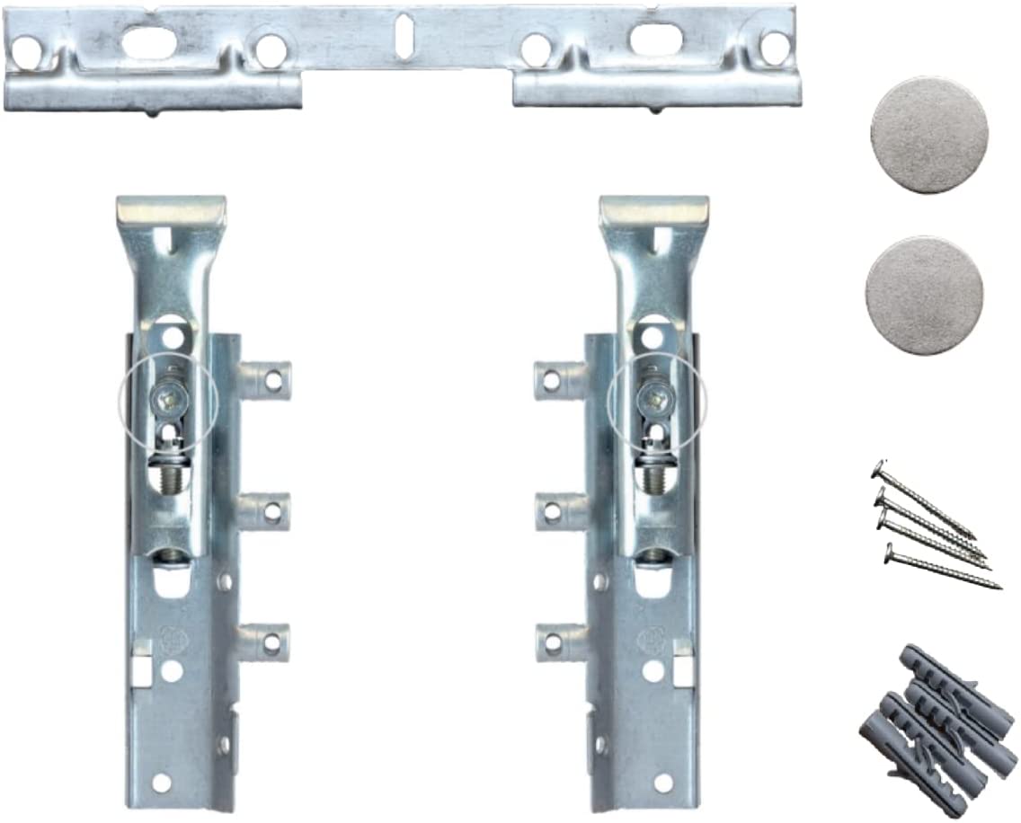 INDAUX Ganci Per Pensili Sospesi - Portata 270kg, Kit Con Tasselli E Cover, Per Mobili Da Cucina - Foto 8