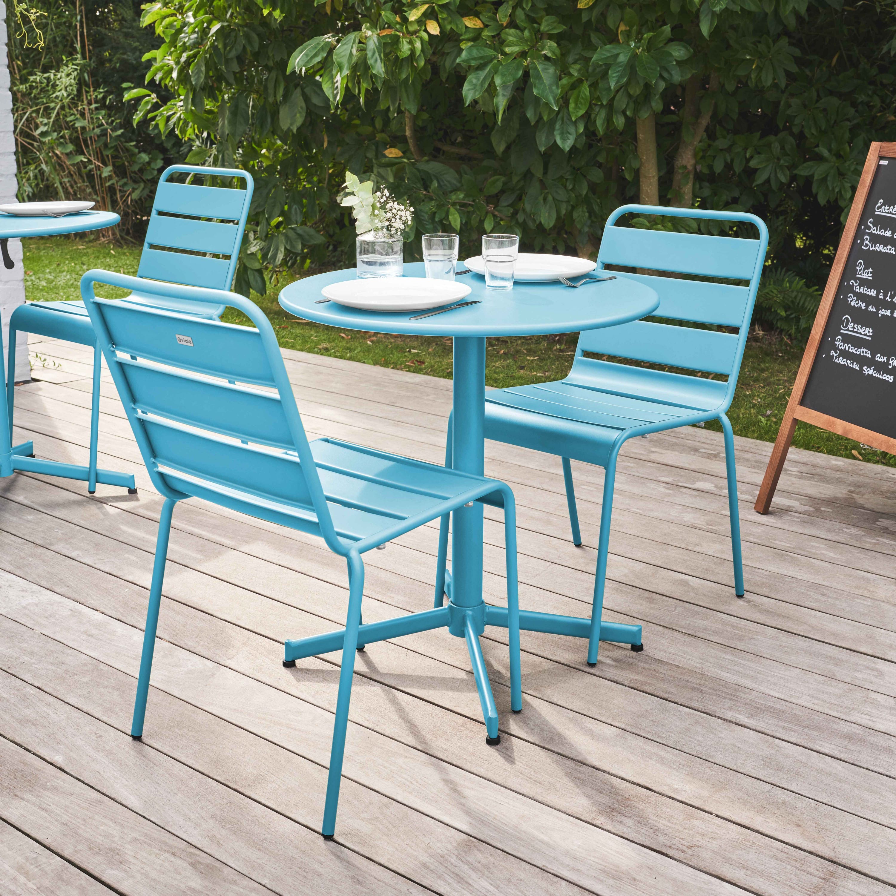 Outsunny Ensemble bistrot pour Jardin en Aluminium Salon de Jardin 3 pièces 2 chaises + 1 Table Outsunny Ensemble bistrot pour Jardin en Aluminium Salon de Jardin 3 pièces 2 chaises + 1 Table
