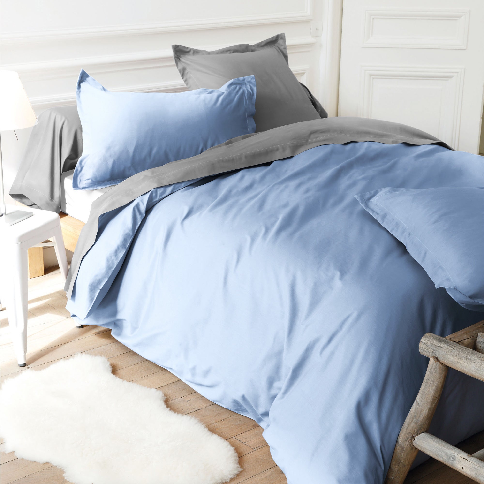 Taie d'oreiller uni 60x40 cm coton ALTO Belle ile - 2