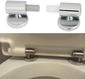 Kit De Fixation Pour Abattant WC - Boulons En Nylon - Couleur Assortie - Neuf
