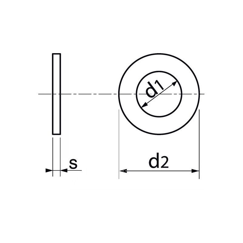Rondelle plate nylon DIN 125 M8 boite de 200 pièces ACTON 840008 - 2