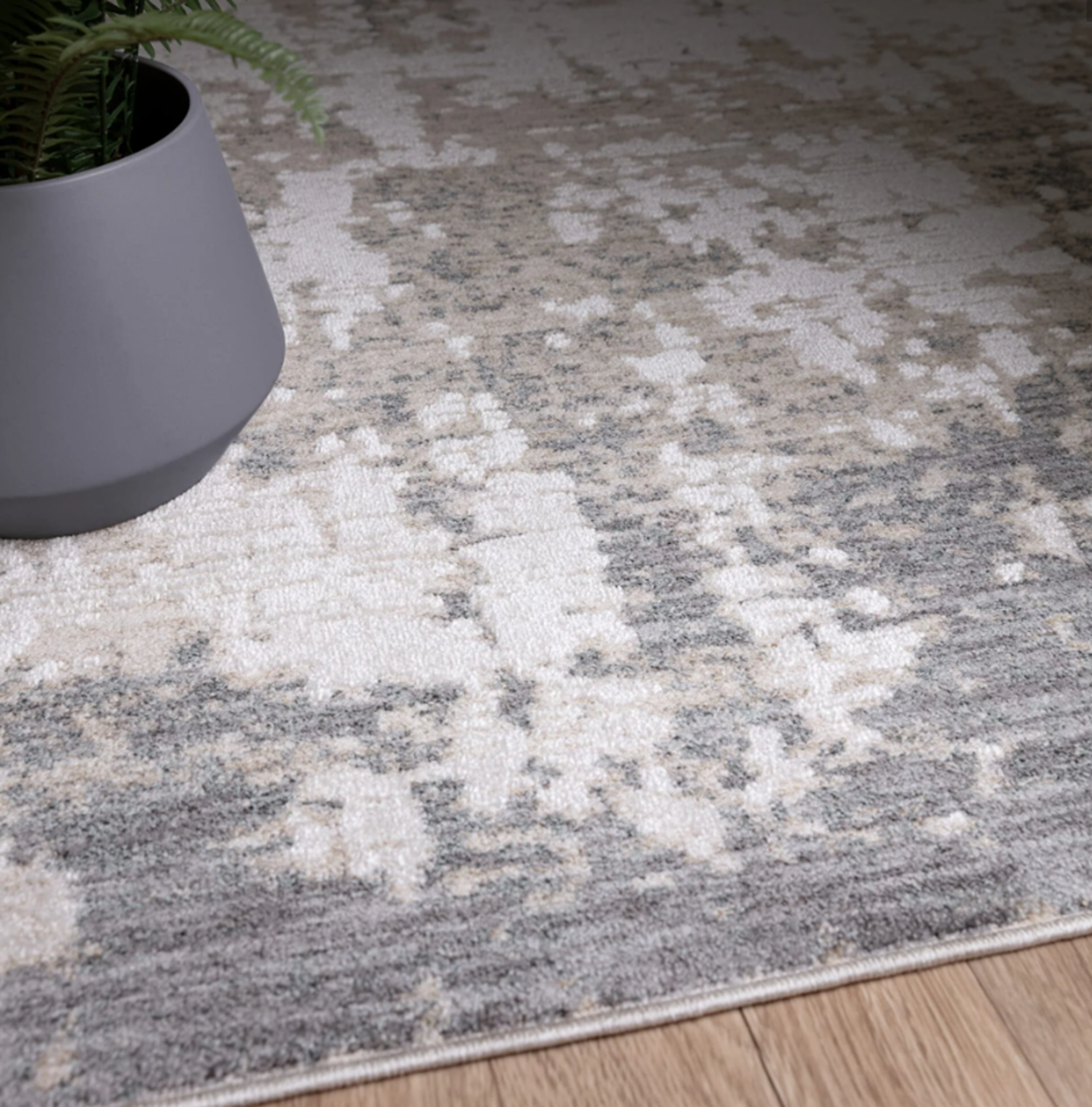 Tapis tissé plat moderne Gris 160x240 cm - 3