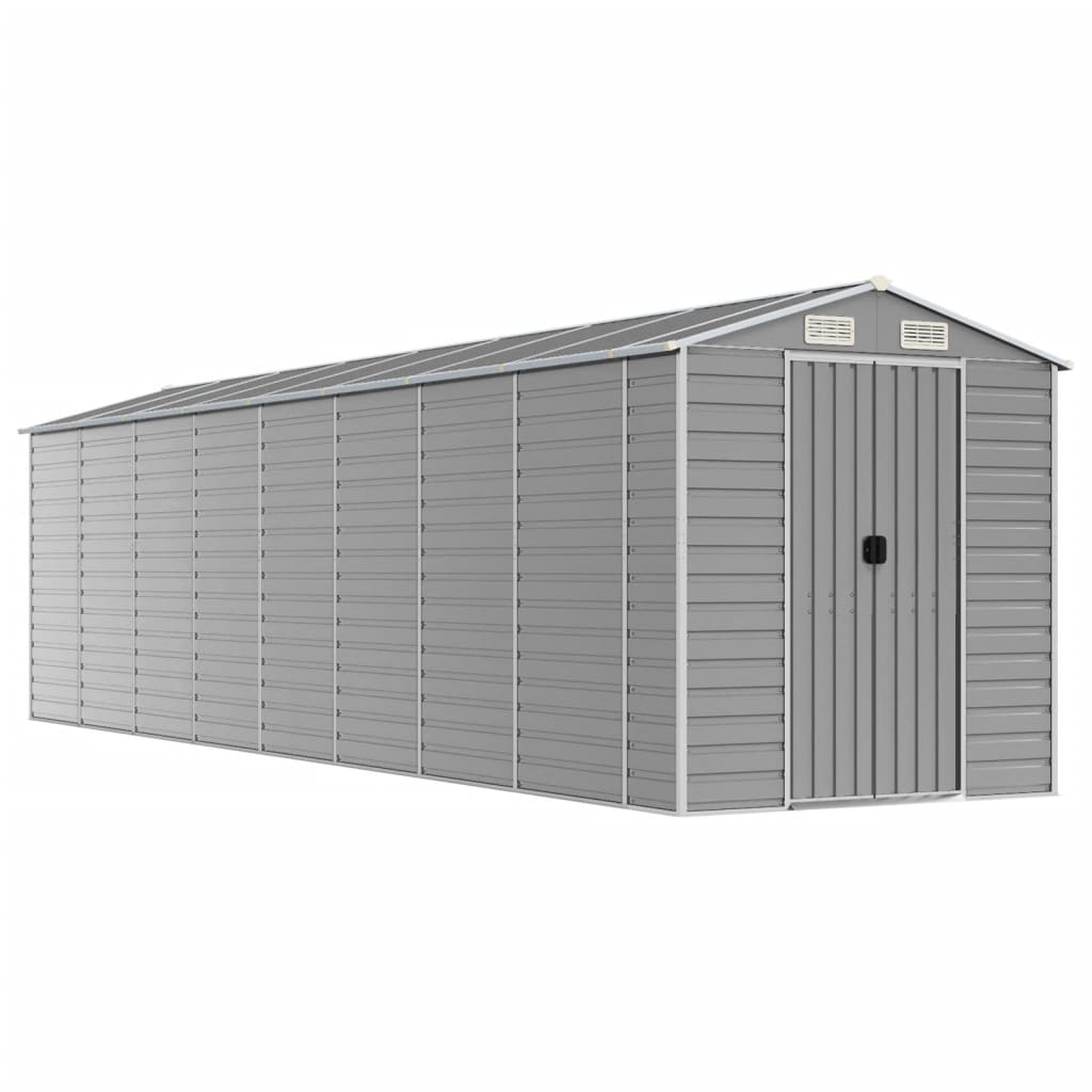 Maison Exclusive - Abri de jardin gris clair 191x725x198 cm acier galvanisé - 2