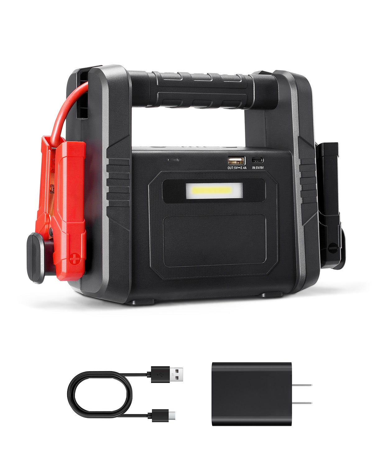 Booster Batterie 4000A 88,8Wh SucceBuy, Démarreur Lithium Portable Sans Compresseur, Câbles, LCD, LED, Essence/Diesel ≤10L - 3