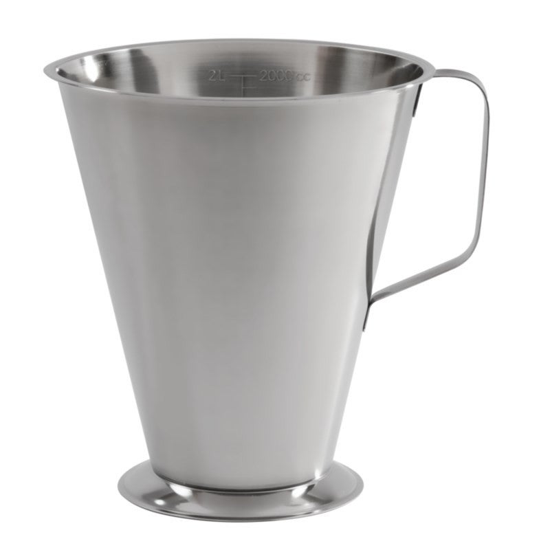 Brocca Misurino In Acciaio Inox 1L Forgast - Scala Graduata Interna 50ml Per Cucina E Ristorazione - 2