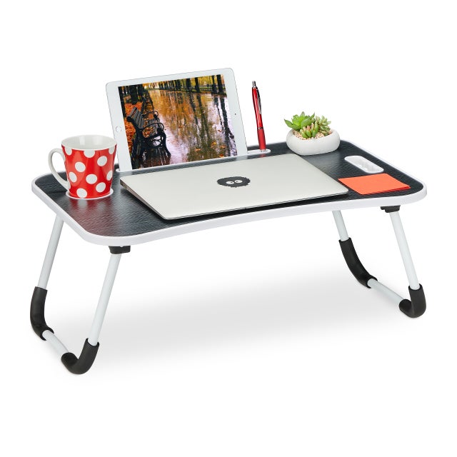 Support Latéral Réglable Pour Bureau - Pour Ordinateur Portable, Tablette, Livres - Installation Sans Perçage