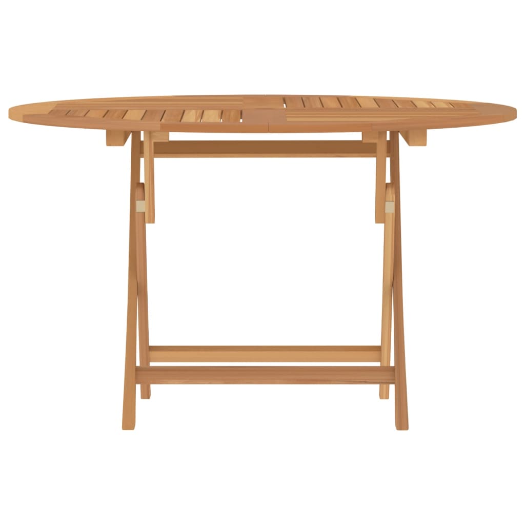 Table pliable de jardin ? 120x75 cm bois massif de teck - 3