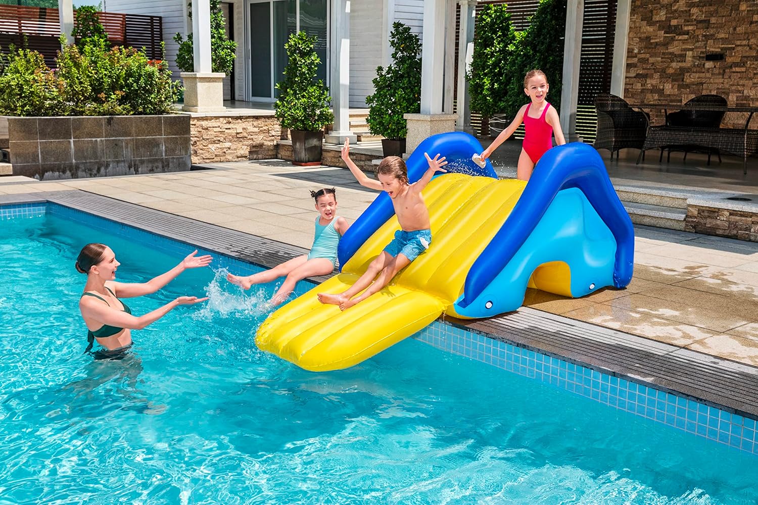 Zjeżdżalnia wodna Bestway 52453 park wodny dla dzieci do basenu 247 cm - 5