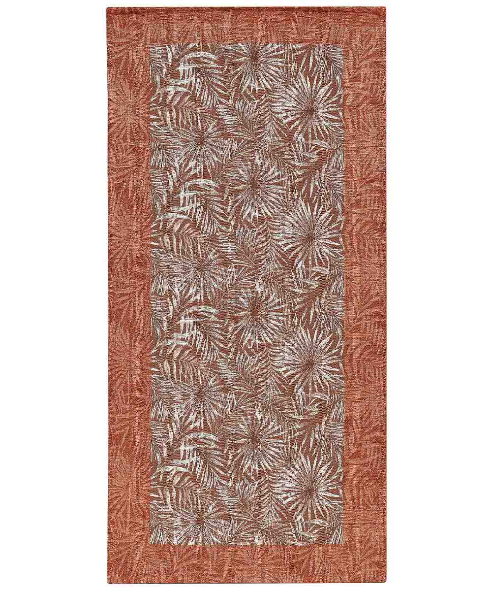 MALAYSIA Dywan welurowy antypoślizgowy 55x190 cm RUST | GalleriaFarah1970