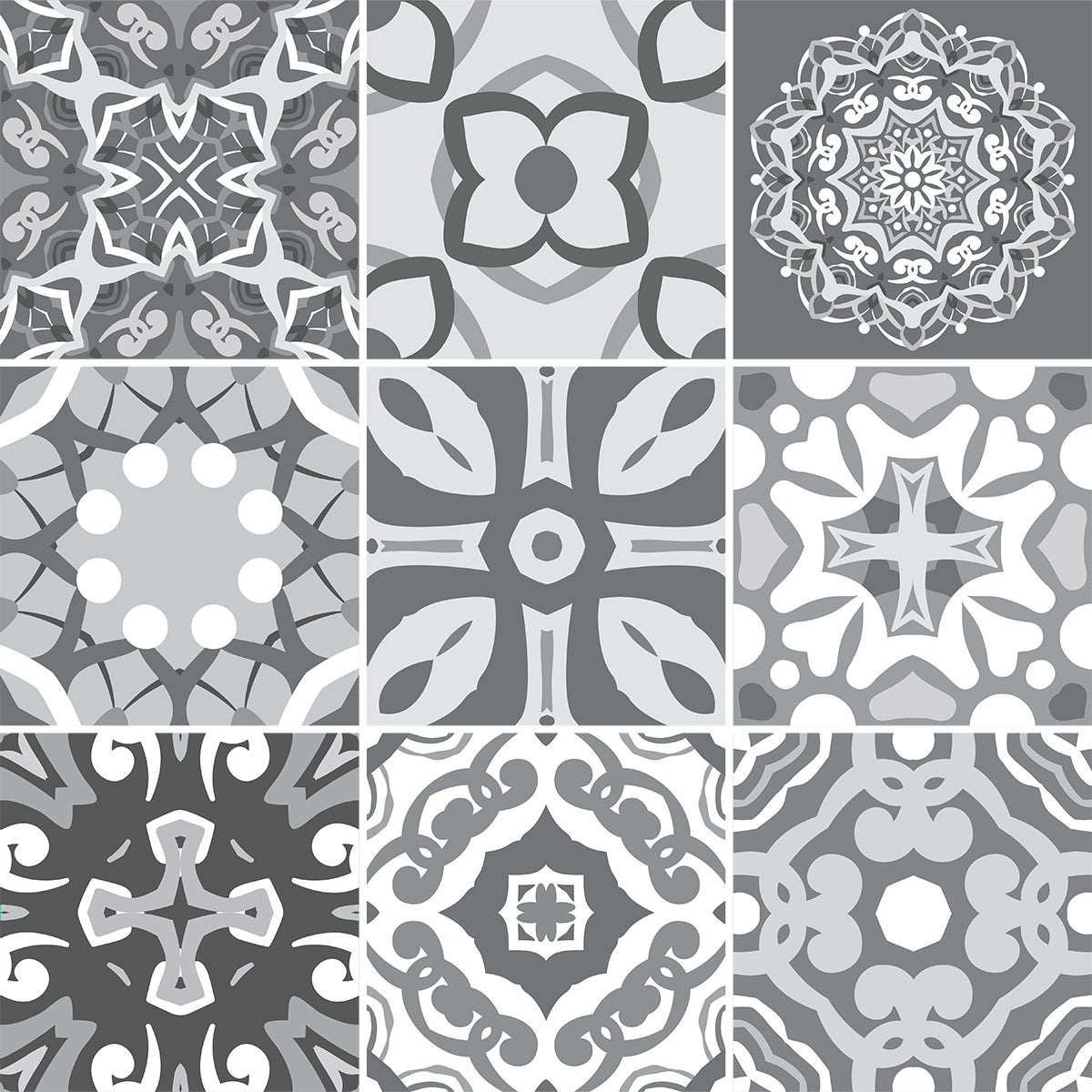 9 adesivi piastrelle azulejos abelardo - Sticker adesivo - adesivi murali - 9stickers20x20cm - 4