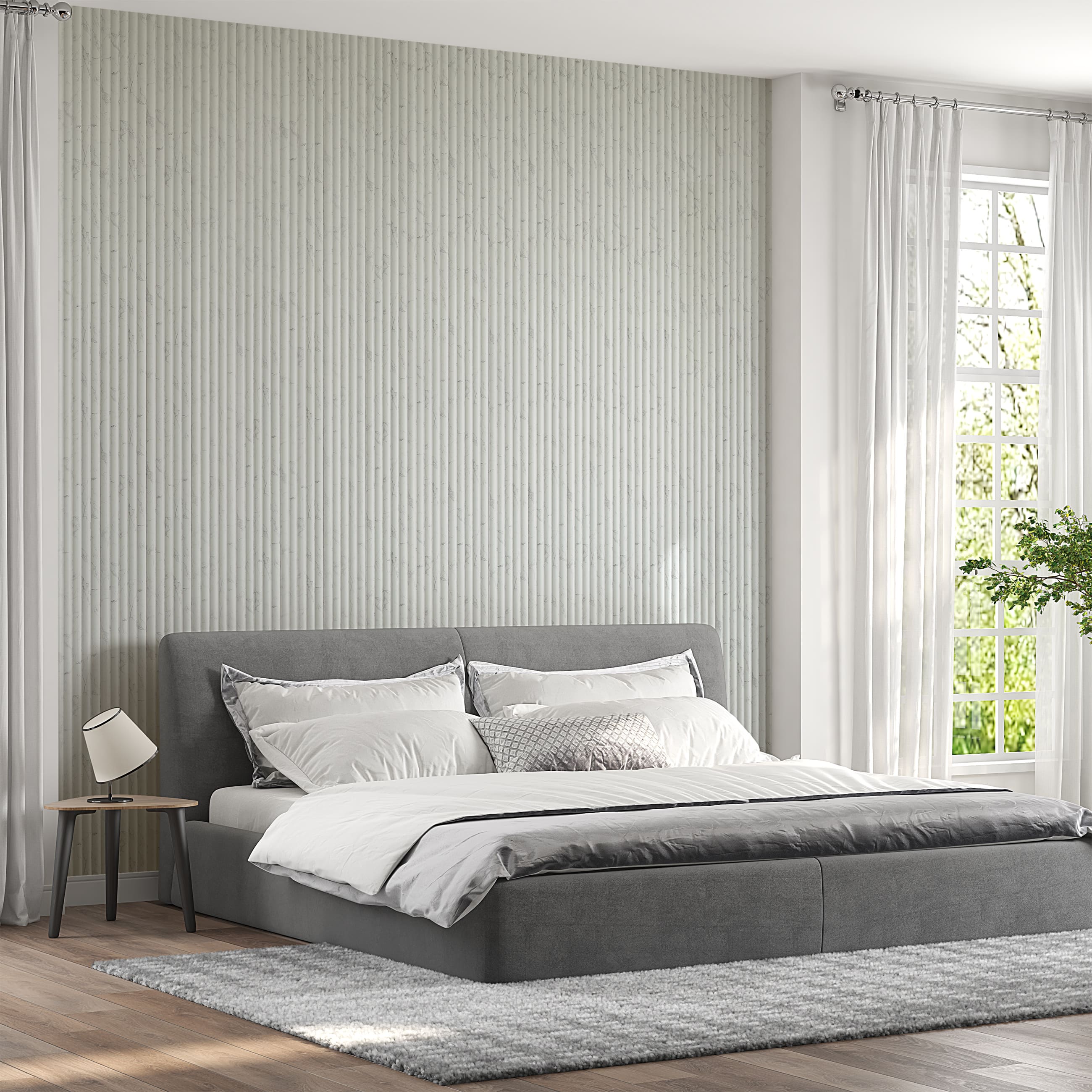 Panel ścienny PCV dekoracyjny Lineo White Marble Fllow - 6