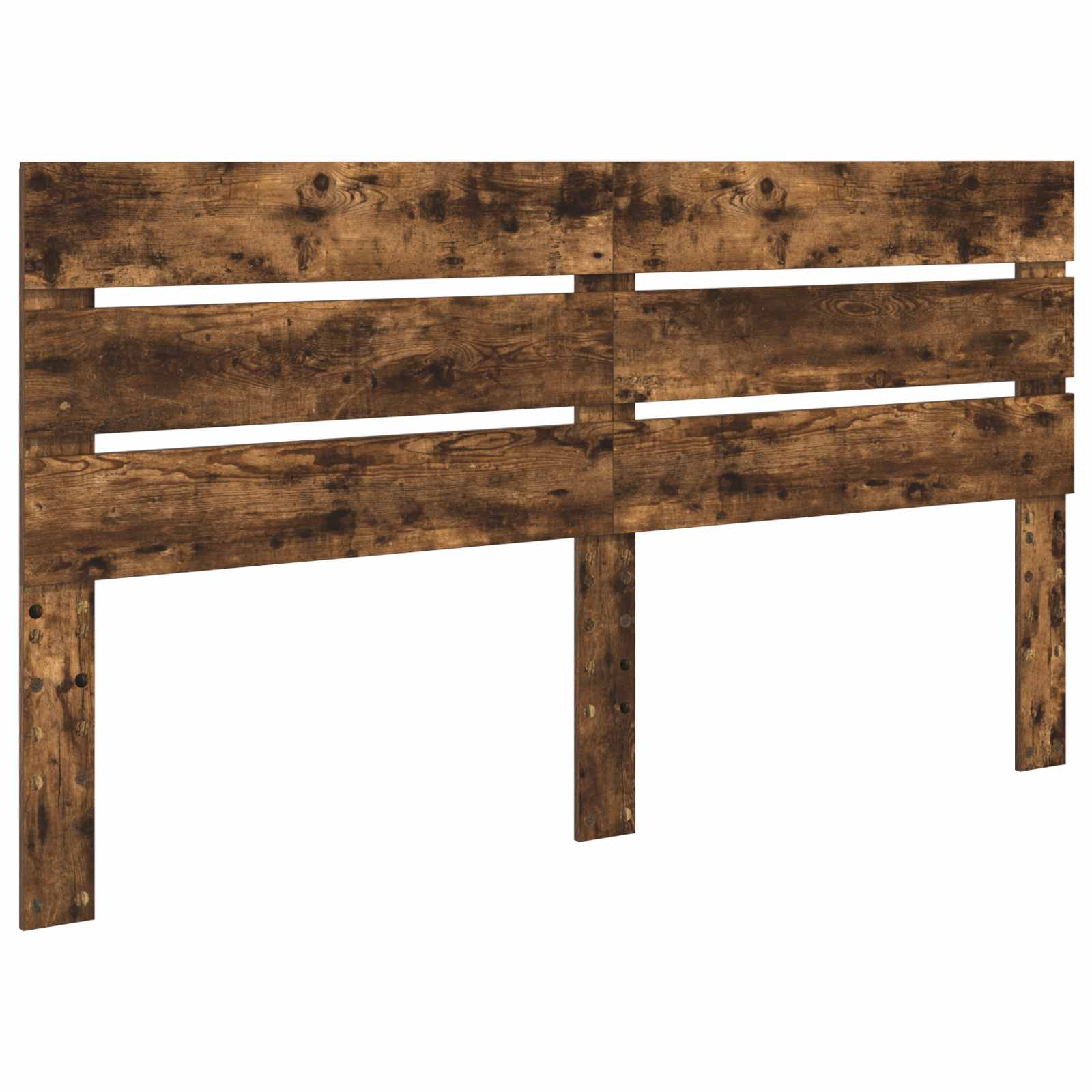 Lit avec rangement, panneau de bois, chêne fumé, pour la chambre, 180 × 200 cm - 7