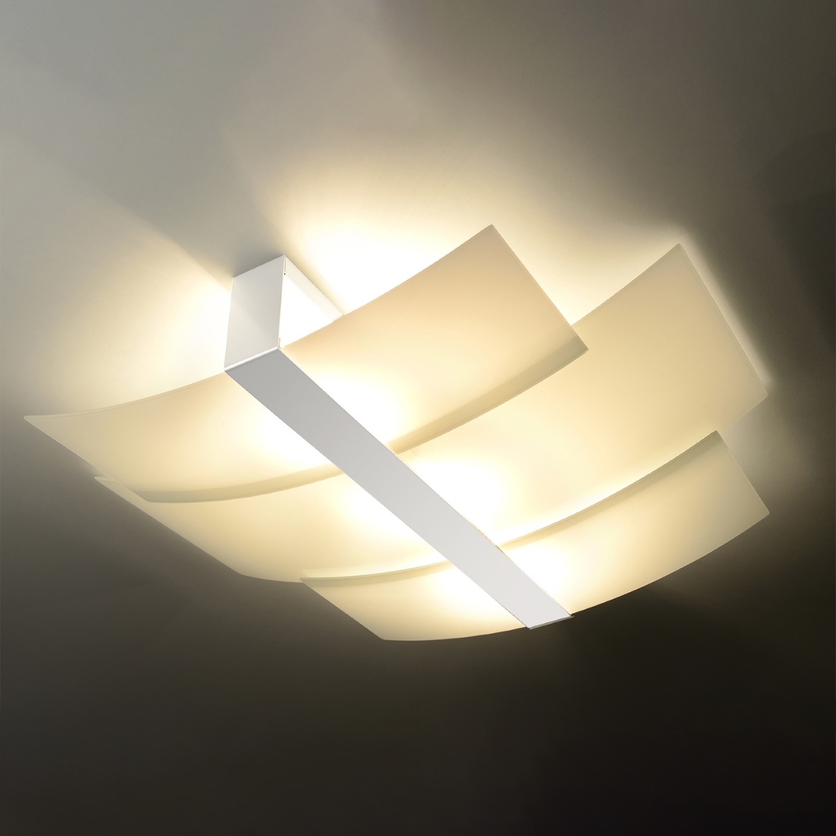 Plafon ZELORA biały LED 3000K - 61x53x7cm Sollux