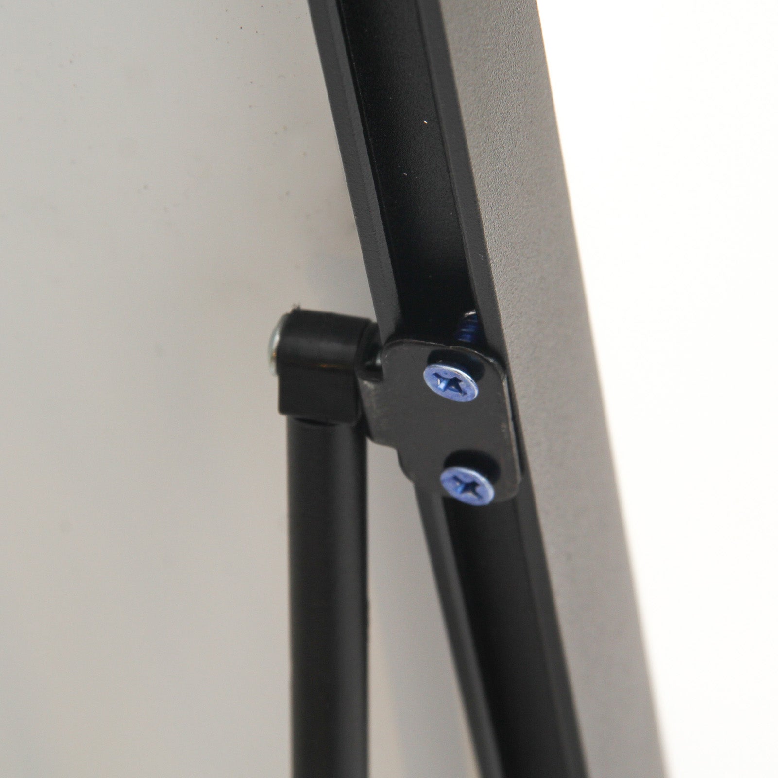 Specchio da terra 140x40 cm, cornice in alluminio nero, specchio da parete moderno da appoggiare o appendere - 7