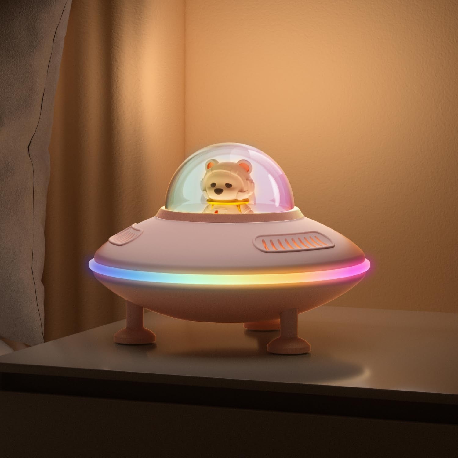 Enceinte Bluetooth Lampe Astronaute Blanche - Modèle 111