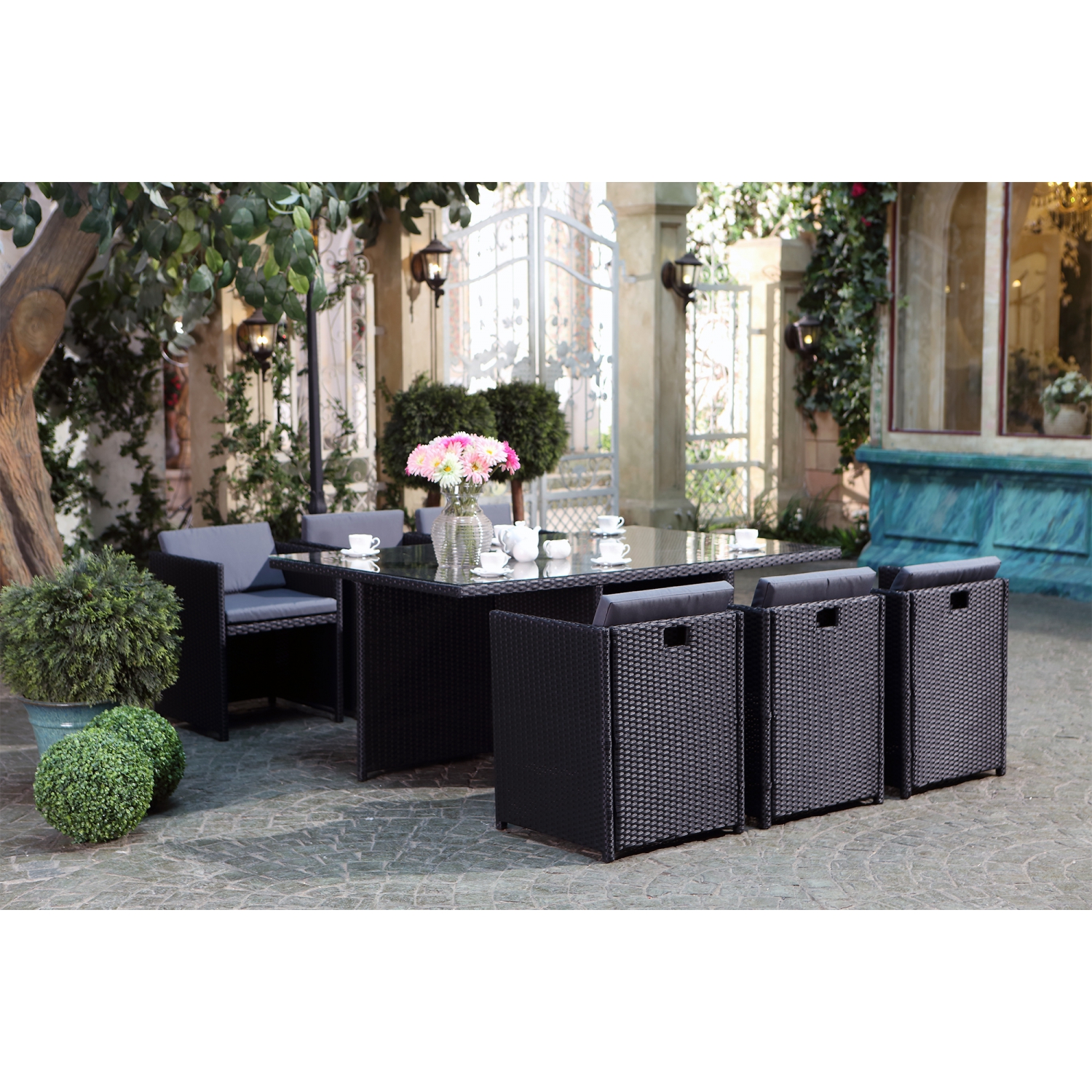 Miami 6 noir-gris + housse de protection MIAMI - 7