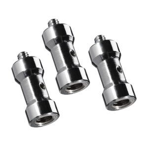 Set 3 Adaptateurs Filetés Walimex - 1/4" Vers 3/8" - Pour Trépied, Appareil Photo, Lumière Studio - Raccord Photo Universel