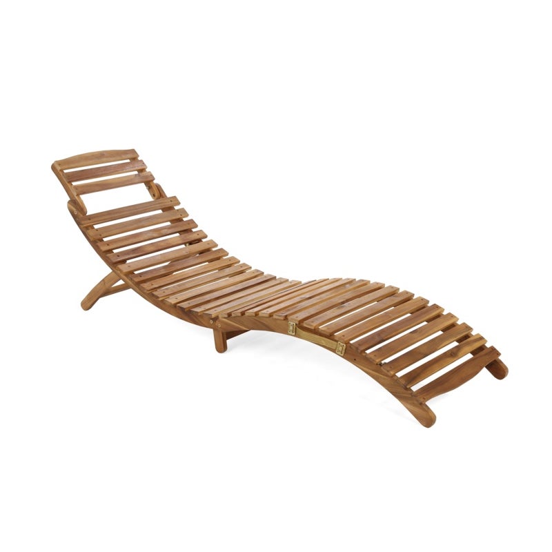 Leżanka ogrodowa drewniana Akacja Lux