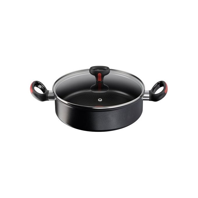 Lagostina Linea Rossa, Alluminio, Tegame con Coperchio Ø 26 cm