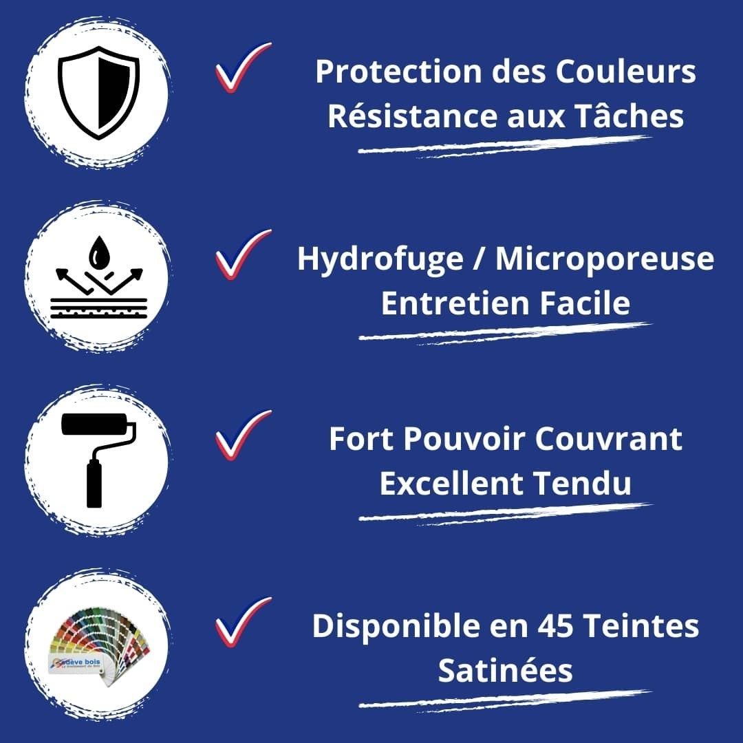 Peinture Mur Interieur Ton Pierre - 5 L - Codeve Bois - RAL 1015 - Pour La Décoration De Votre Salon, Séjour, Cuisine Ou Chambre. - 4