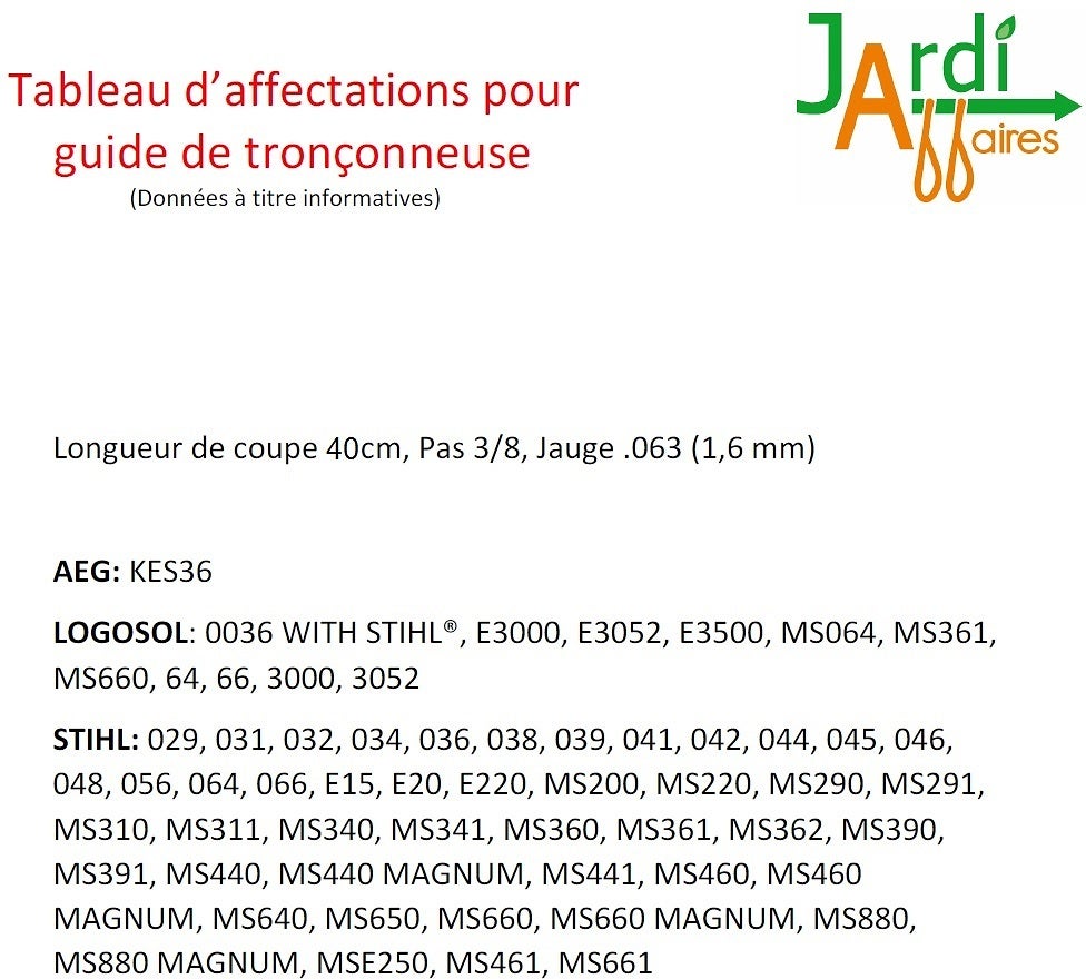 Combo Oregon guide 40cm 163SFHD025 + 2 chaines 75DPX060E - 2