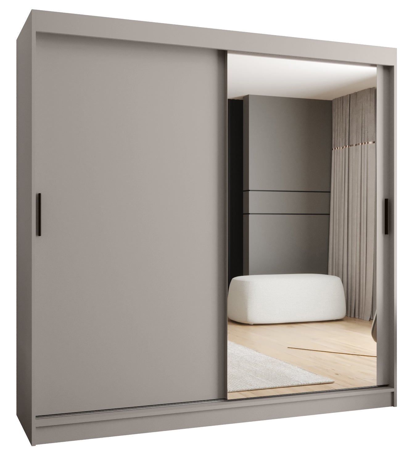 Szafa przesuwna garderoba RUBINO T2 200 x 62 x 200 cm Kaszmir