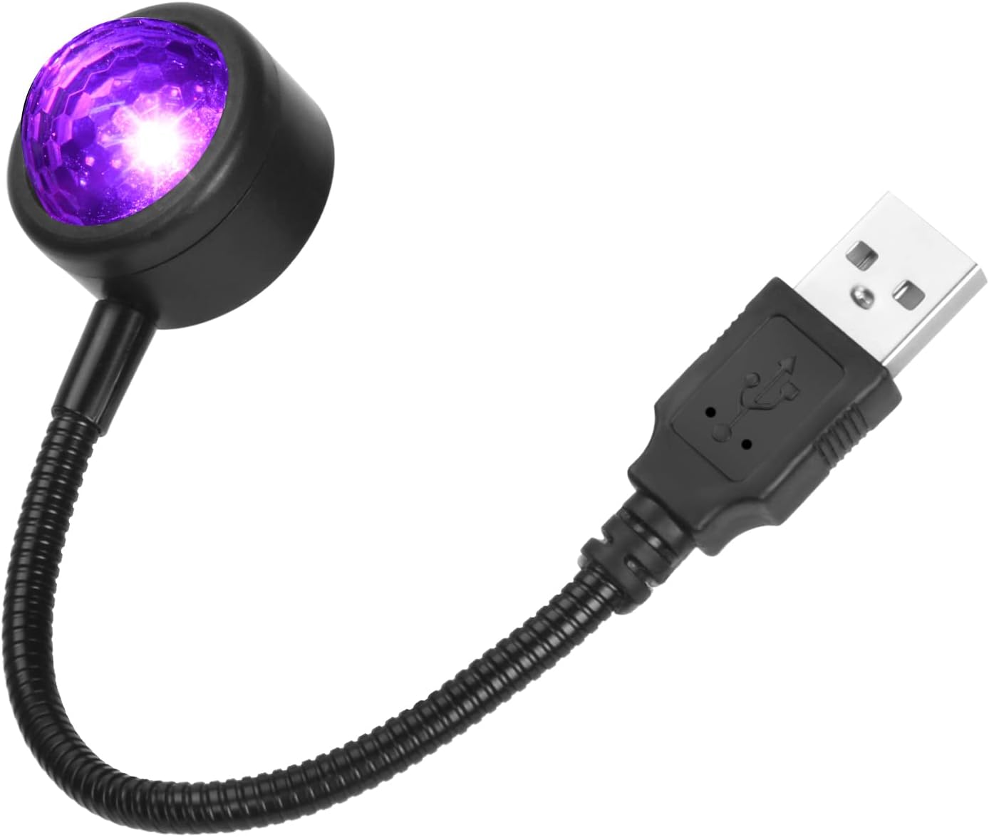 Oświetlenie nastrojowe LED na dachu, projektor świateł samochodowych z funkcją USB i dźwiękiem, lampka nocna, 3 kolory – 9 efektów świetlnych