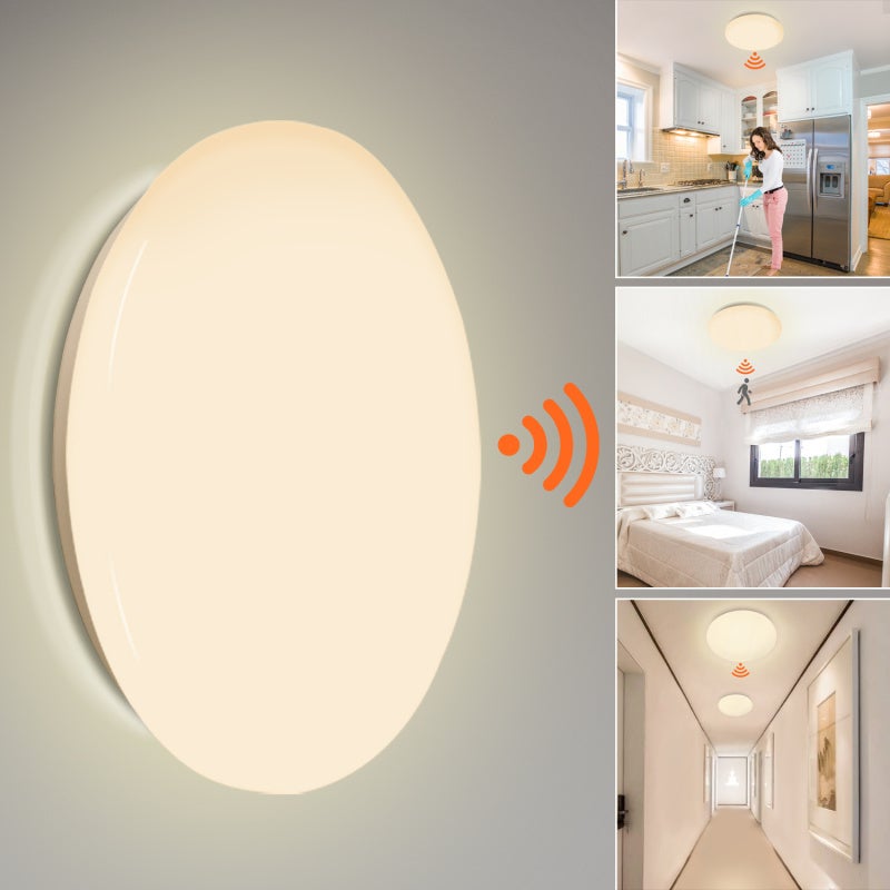 Lampa sufitowa LED, indukcyjna lampa sufitowa, okrągła lampa sufitowa do kuchni, łazienki, sypialni, kuchni