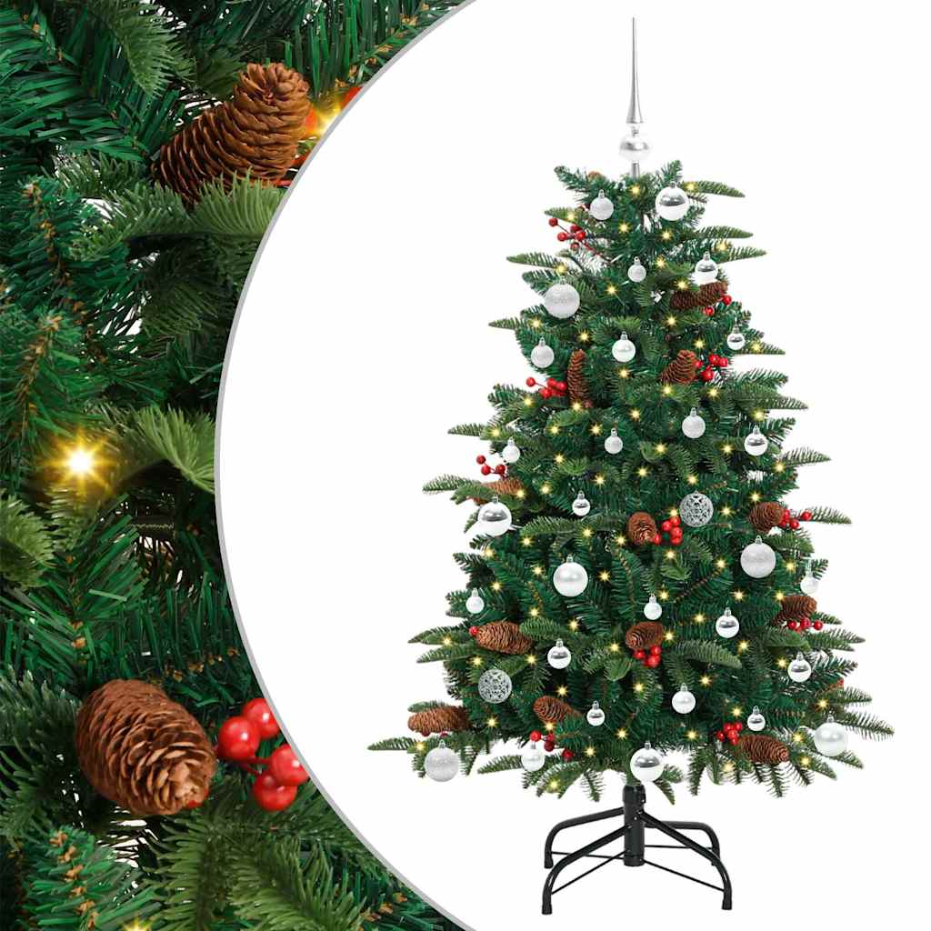 Sztuczna choinka Zielony 150 cm PVC, Metal i Plastik