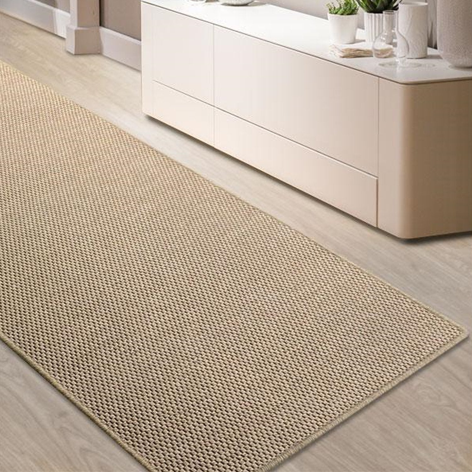 Tapis de couloir Kalkutta Aspect Sisal Beige 200 x 300 cm - 6