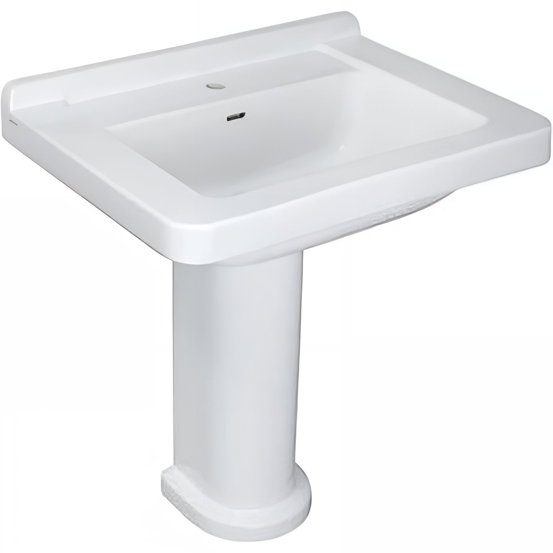 Lavabo 58cm mural céramique traditionnelle SANINDUSA Vintage blanc - 3