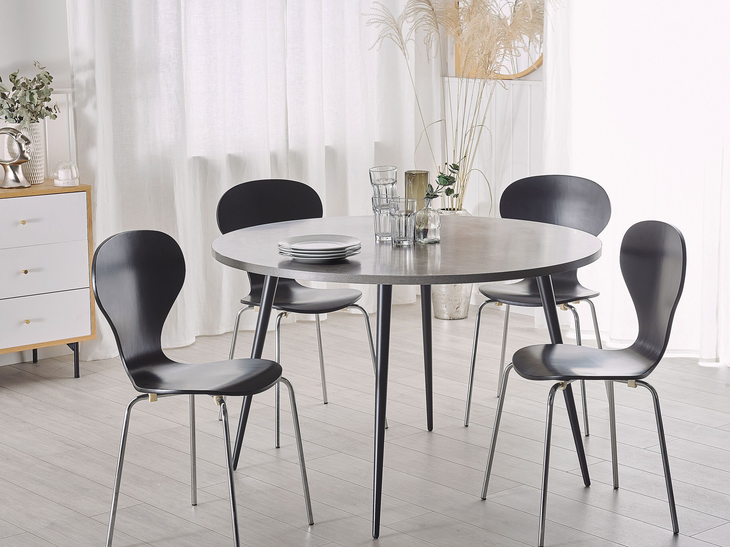 Tavolo da pranzo ODEON Grigio effetto cemento 120 cm 120 cm - 2