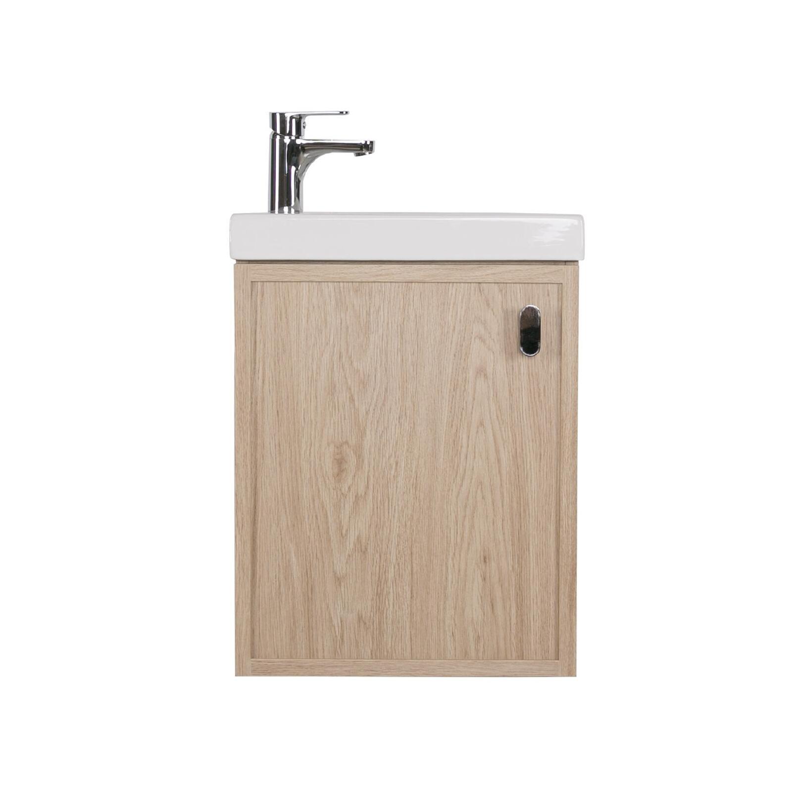 Meuble lave-mains décor chêne FRAME - 7